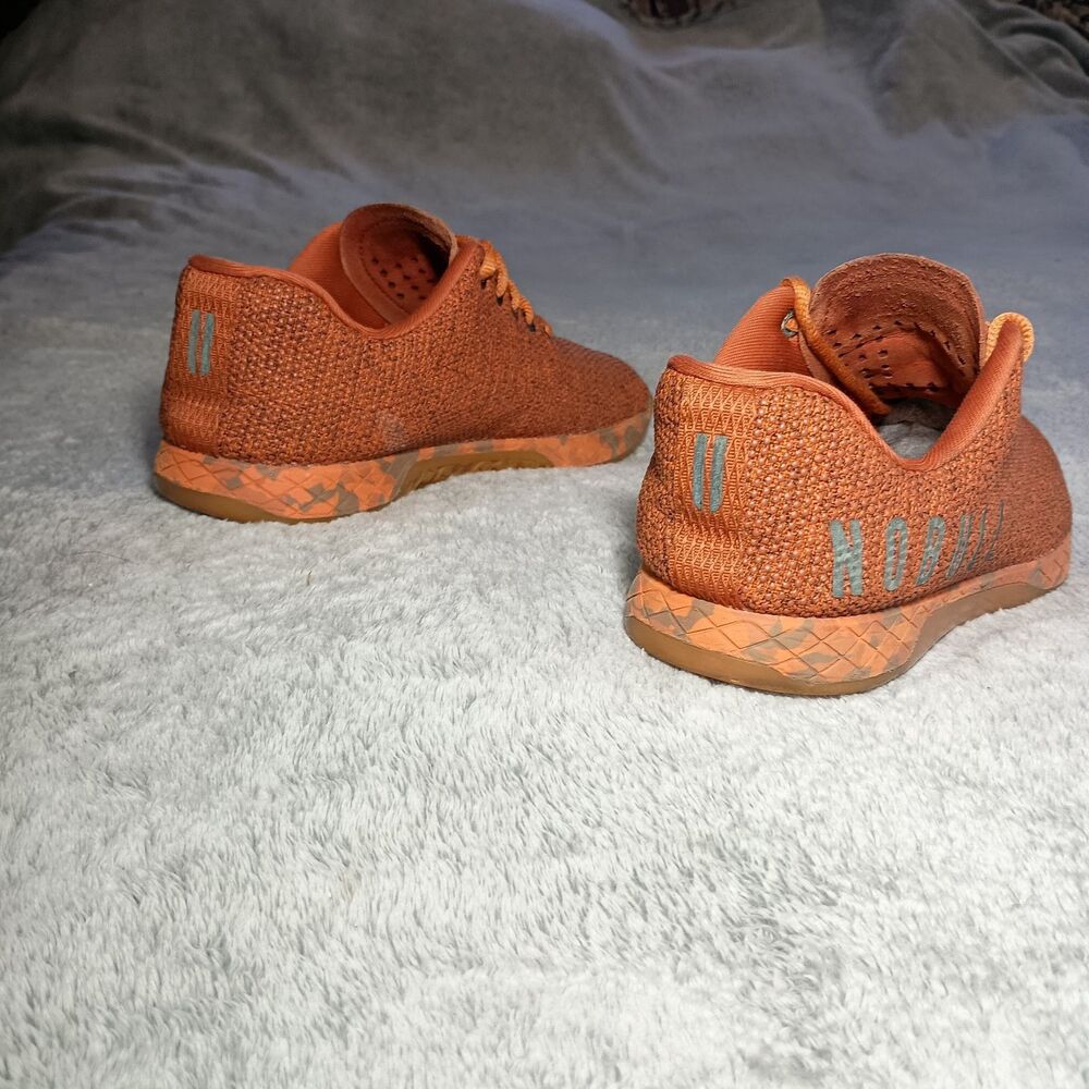 NOBULL Orange Heather Low Top Trainer Athletic Sneakers Women's Size 6 Men's 4.5 - Picture 16 of 16